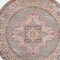 Homeroots 4 ft. Round Gray & Gold Medallion Area Rug 385267 - alternate 4